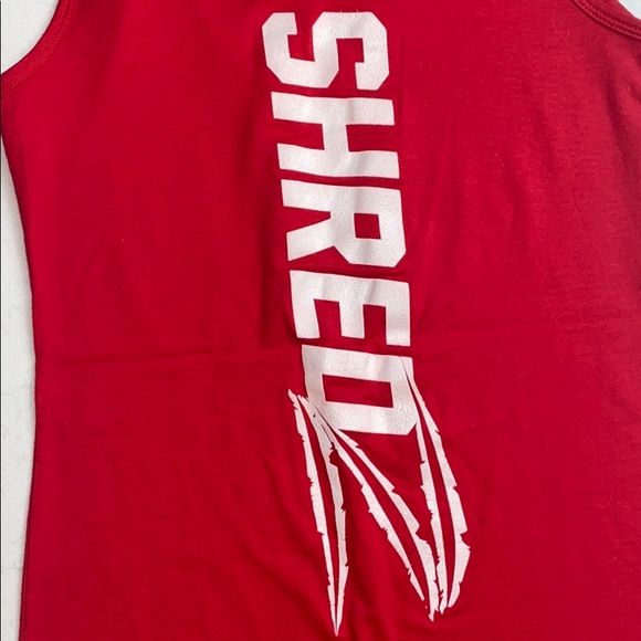 Shredz Beauty Red Tank Top - Picture 4 of 4